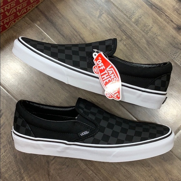 VANS CLASSIC SLIP ON CHECKERBOARD black WMNS - Picture 2 of 16